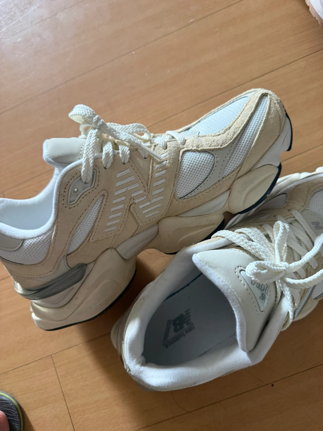 New Balance 9060 Cream Sneakers - photo 2