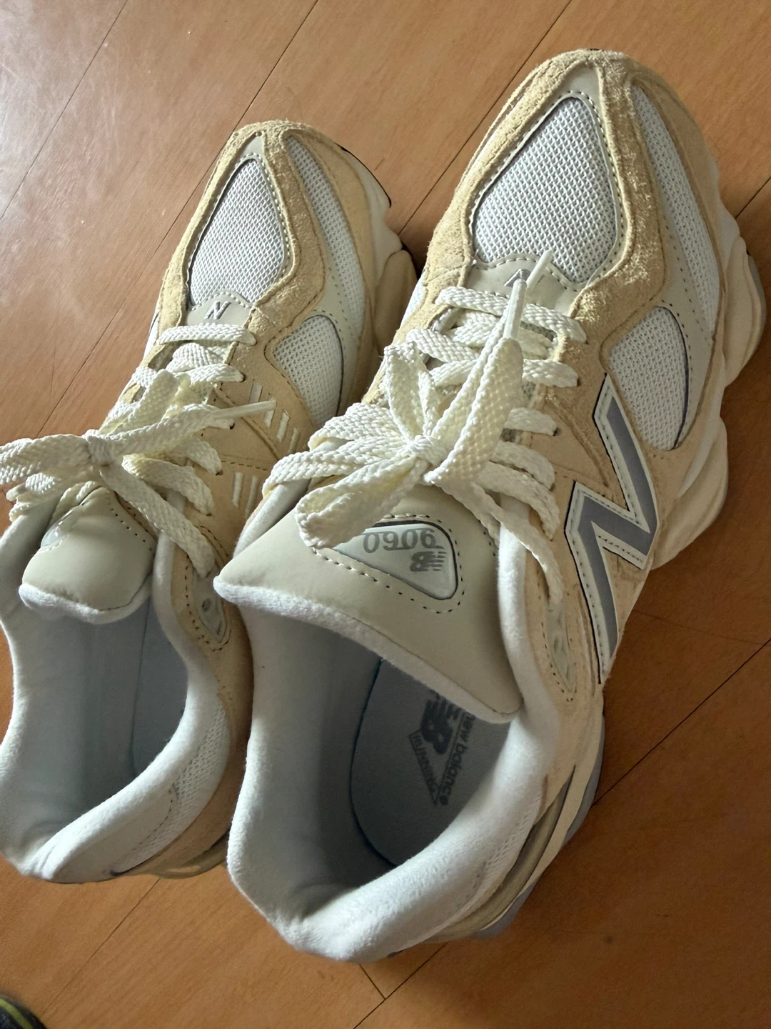 New Balance 9060 Cream Sneakers