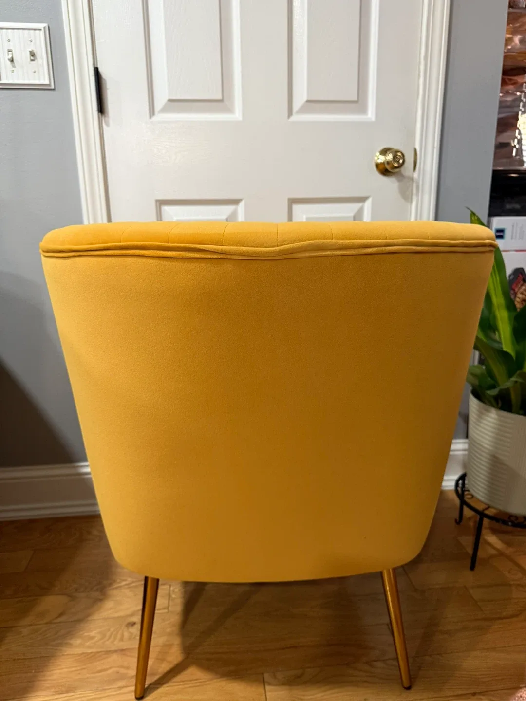 WestinTrends Mid-Century Accent Chair - Mustard image indicator(4)