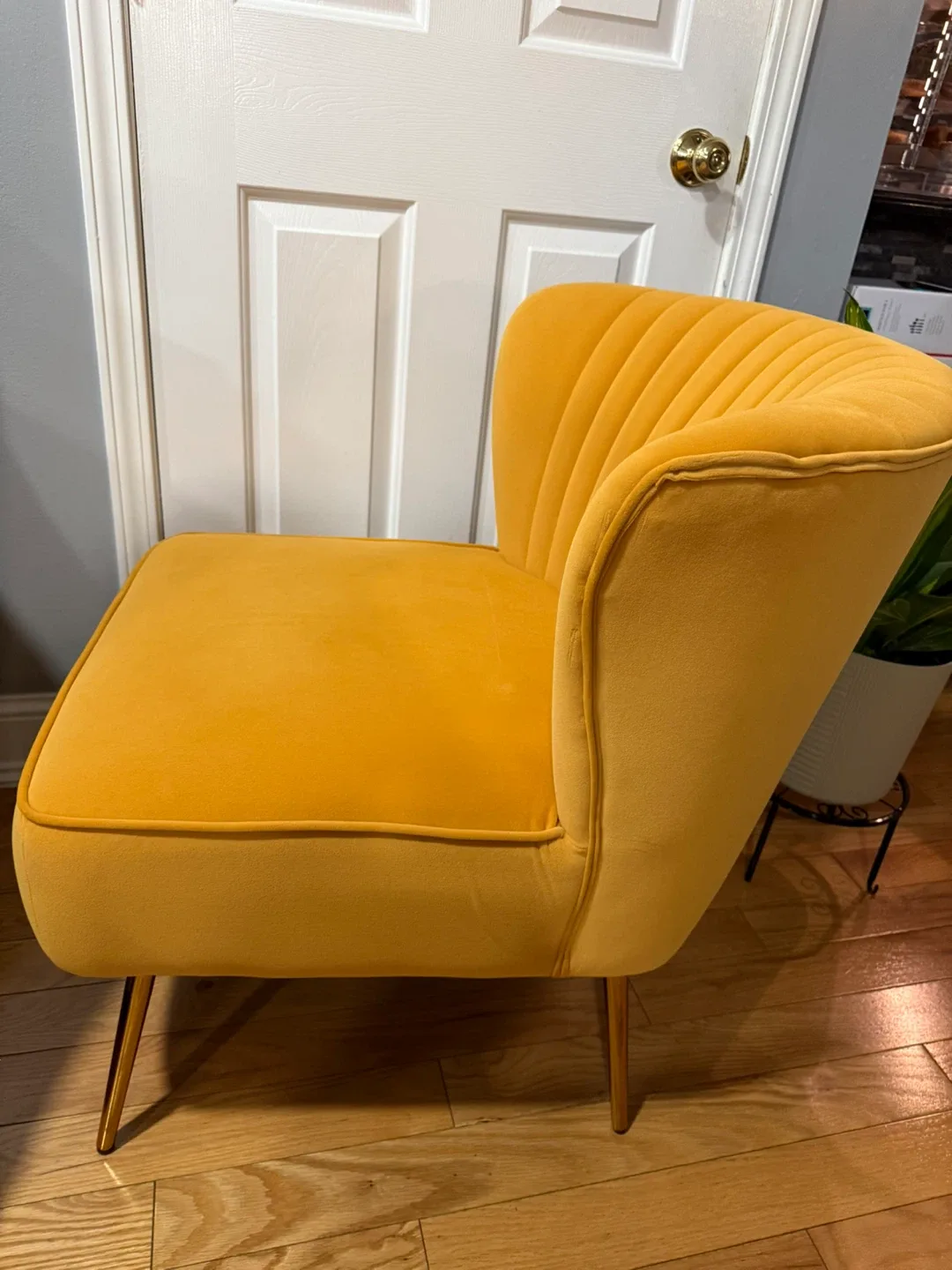 WestinTrends Mid-Century Accent Chair - Mustard image indicator(3)