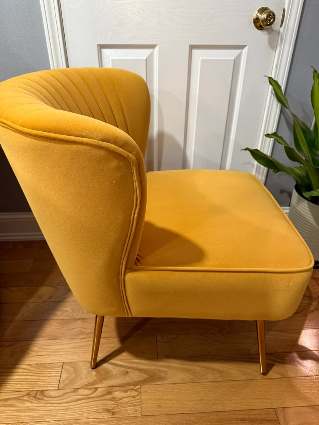 WestinTrends Mid-Century Accent Chair - Mustard image indicator(2)