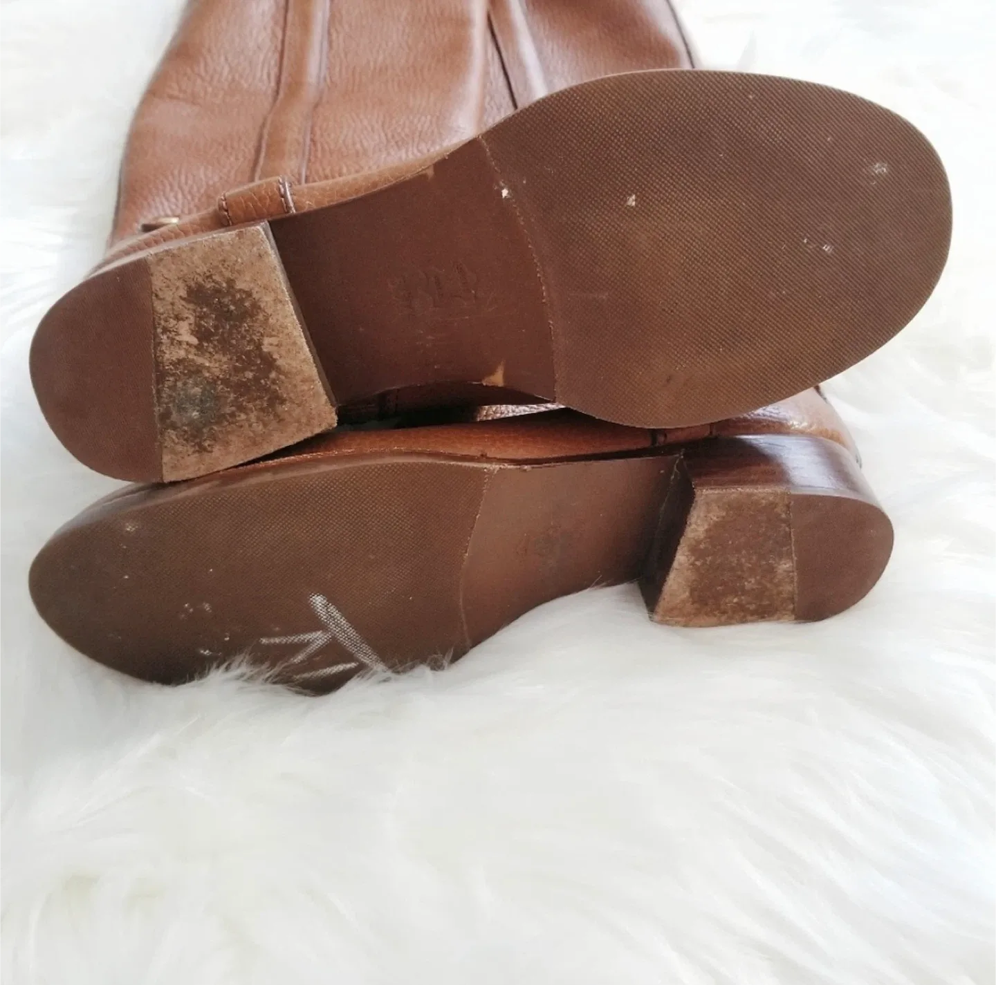 Tory Burch Brown Leather Riding Boots image indicator(5)