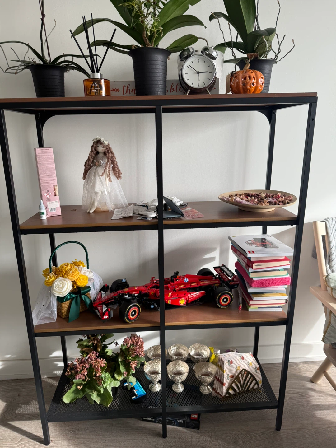 Shelving Unit - Brown & Black - photo 2