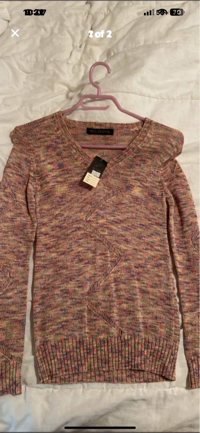 Meteor Multicolor V-Neck Sweater thumbnail