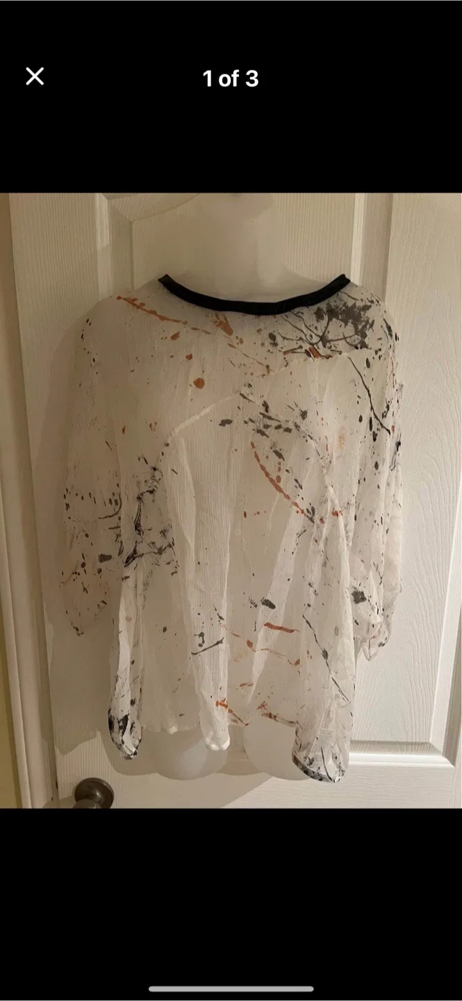 Diesel White Viscose Top thumbnail