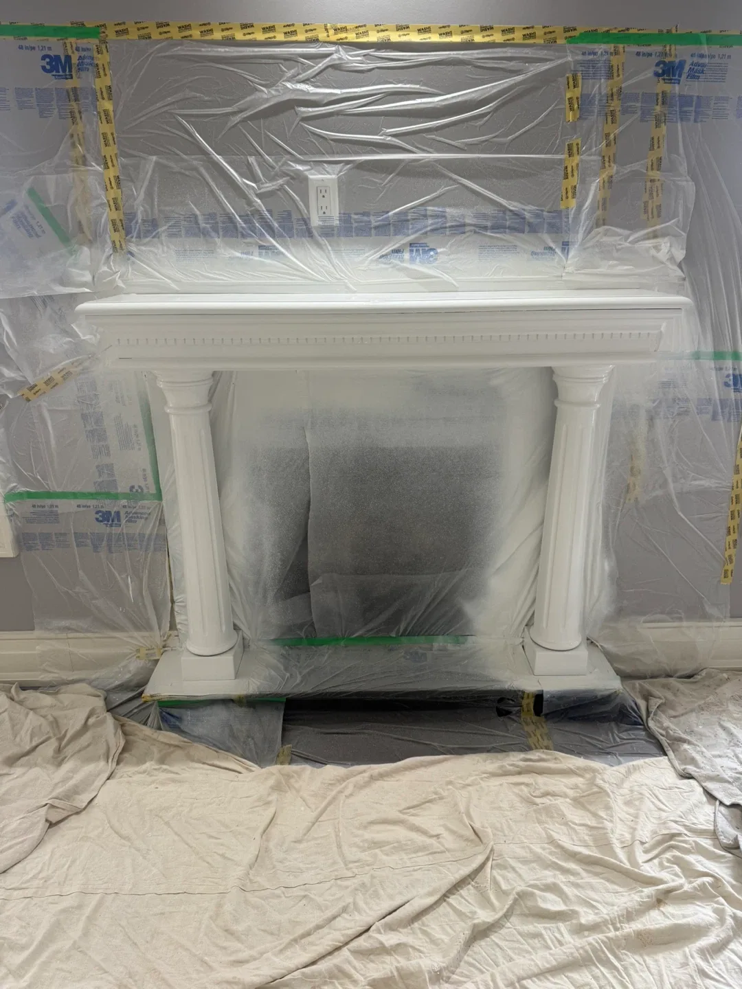 Fireplace Mantel refinishing and painting image indicator(3)