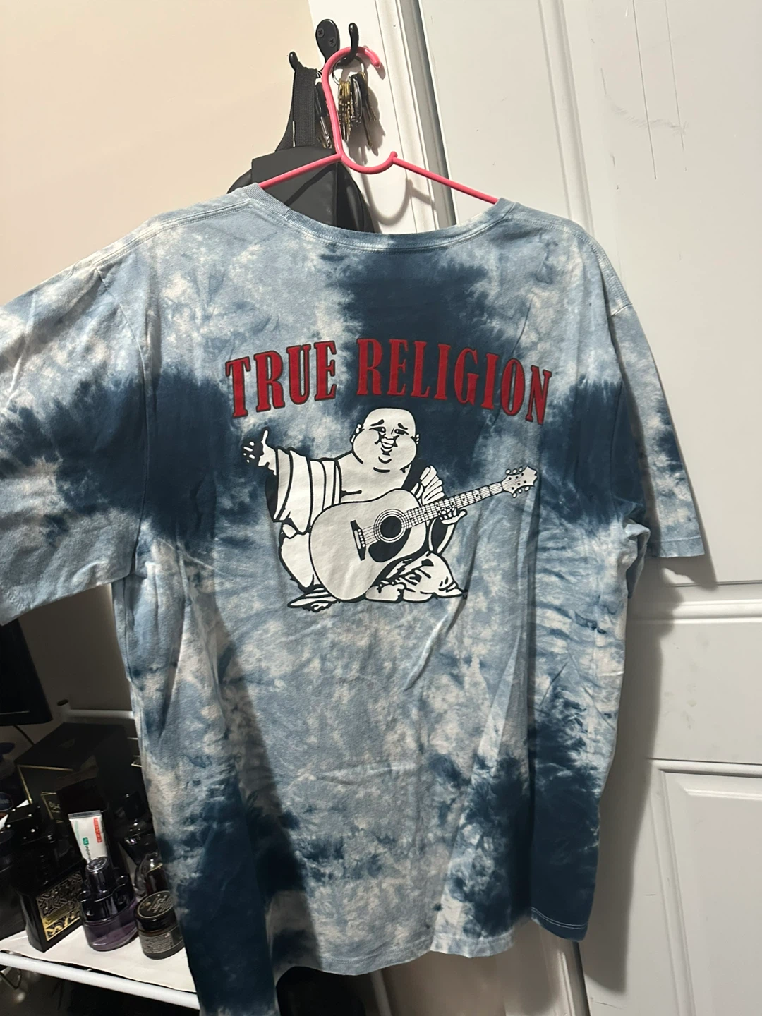 True Religion Blue Tie-Dye T-Shirt, XL - photo 4