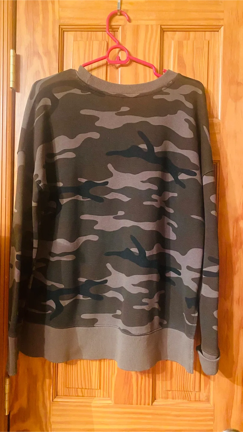 Camo Print Long Sleeve Top image indicator(4)