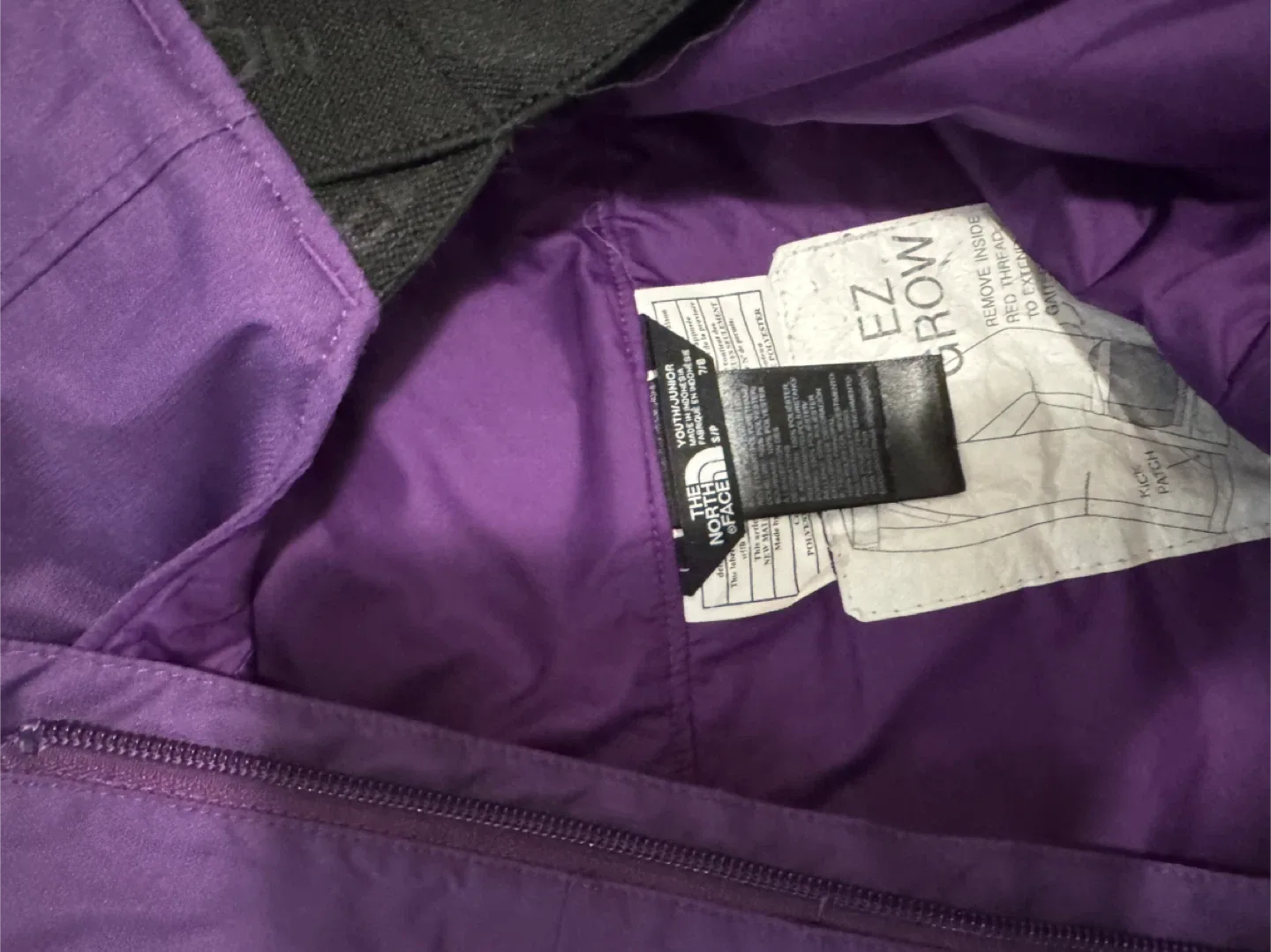 The North Face Purple Snowsuit Set - Size M/M age 7-8 image indicator(2)