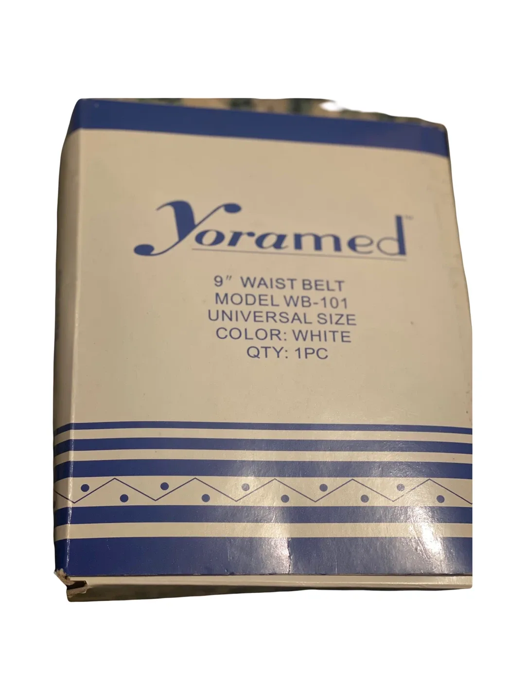 Yoramed 9" Waist Belt WB-101 - White image indicator(3)