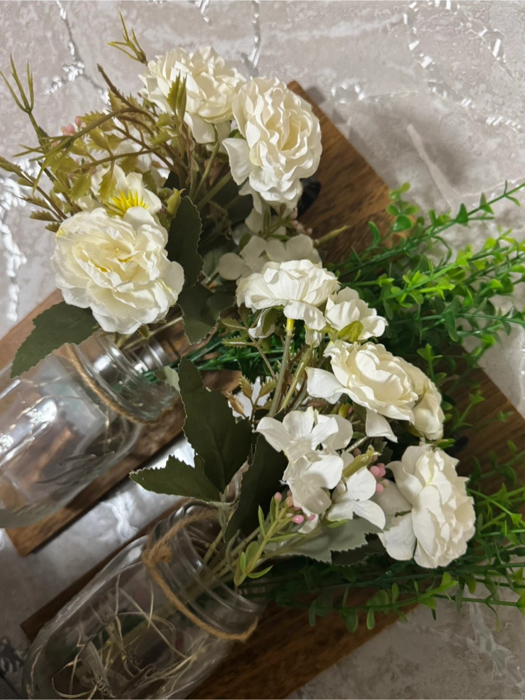 Rustic Wall Decor Mason Jar Sconces - Brown - photo 3