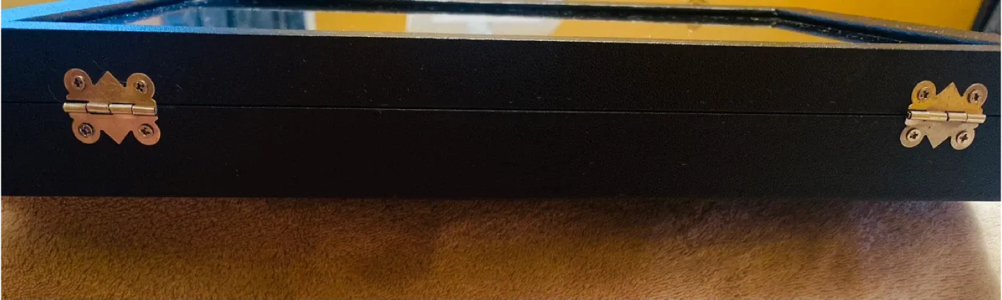 Black Jewelry Display Case 17”x 9.5”x 1.8” image indicator(4)