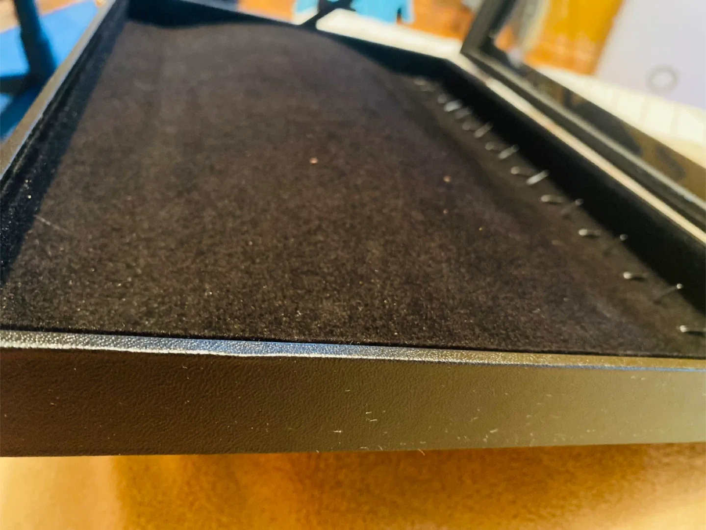 Black Jewelry Display Case 17”x 9.5”x 1.8” image indicator(5)