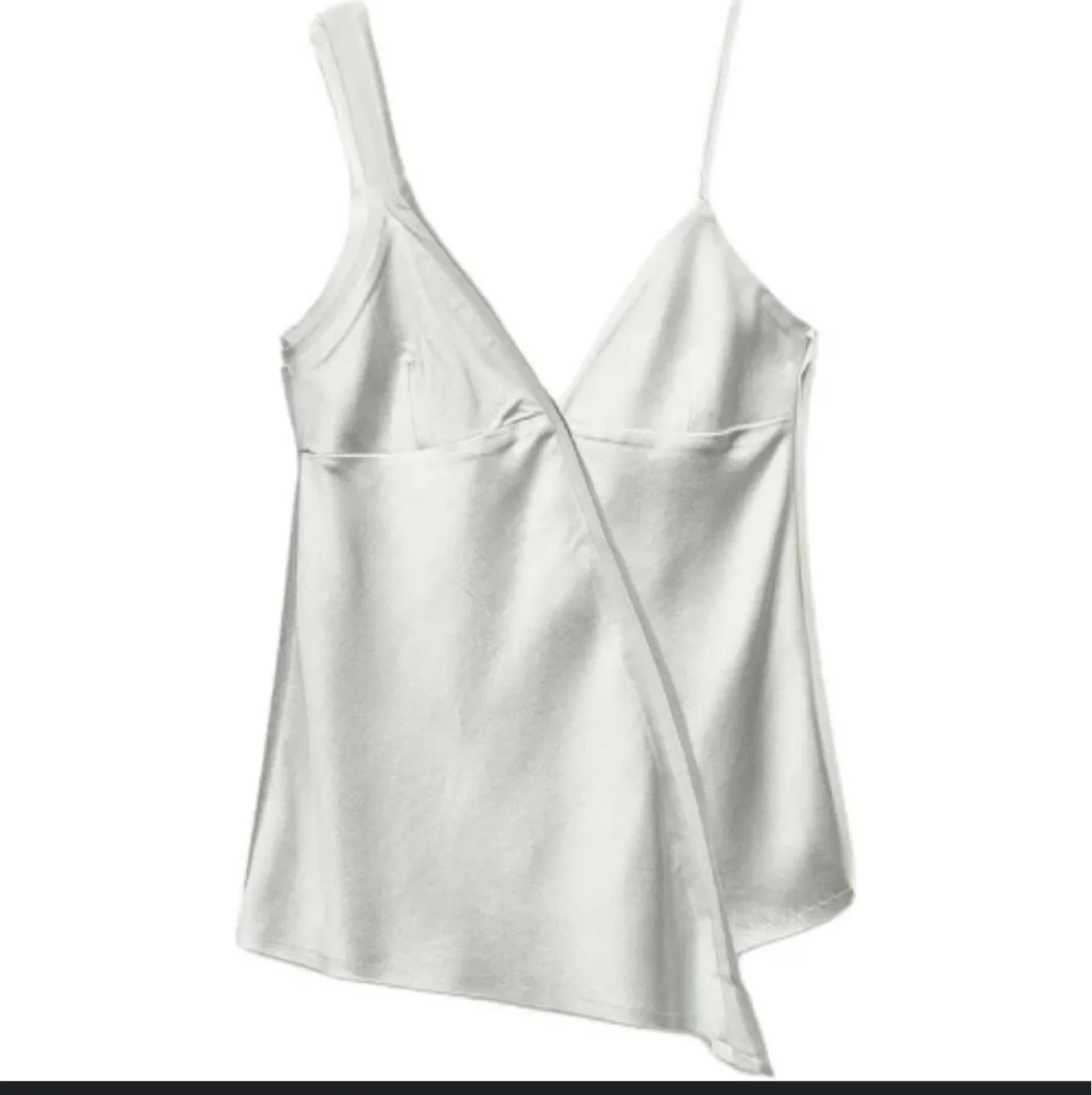 White Asymmetrical Cami Top