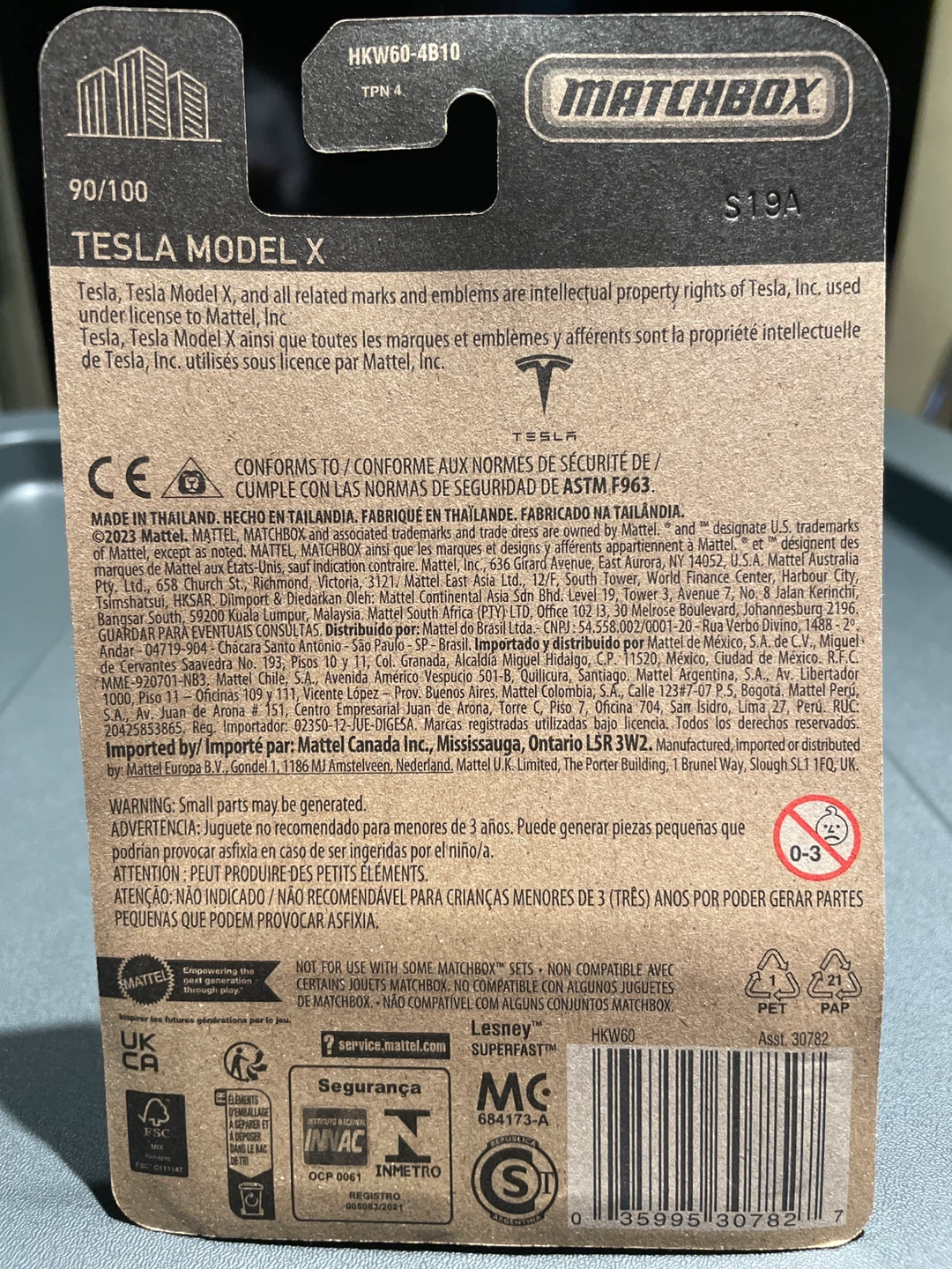 Free Matchbox Tesla Model X Diecast Car - photo 2