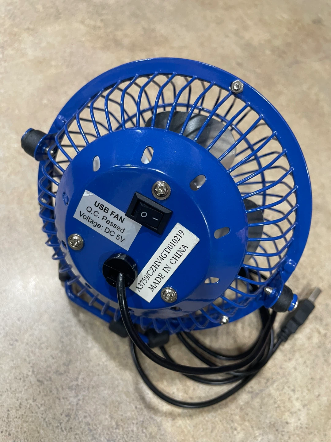 Comfort Zone Blue USB Desk Fan - photo 2