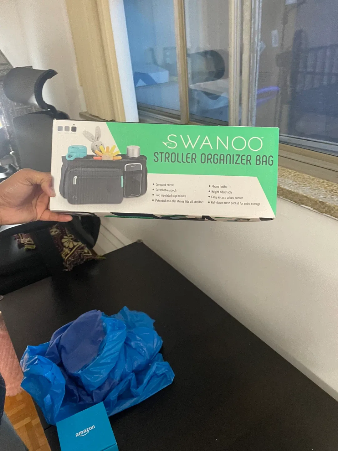 Swanoo Stroller Organizer Bag - Black image indicator(5)