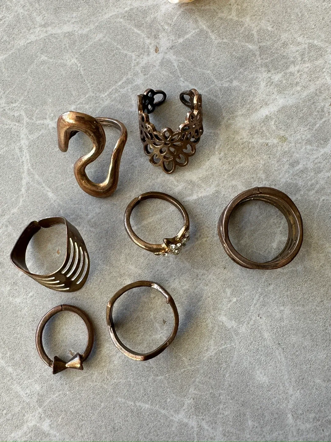 Set of 7 Assorted Rings