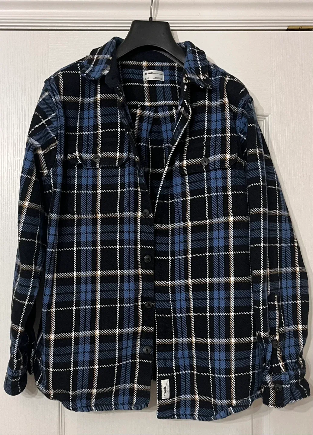 Frank And Oak Plaid Shirt Jacket Men’s Large thumbnail