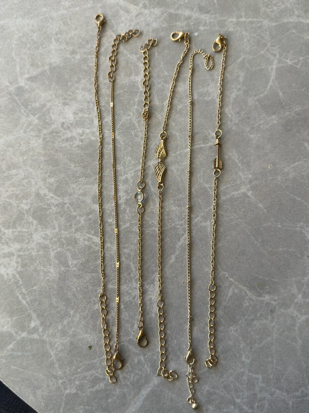 Set of 6 Gold-Tone Bracelets