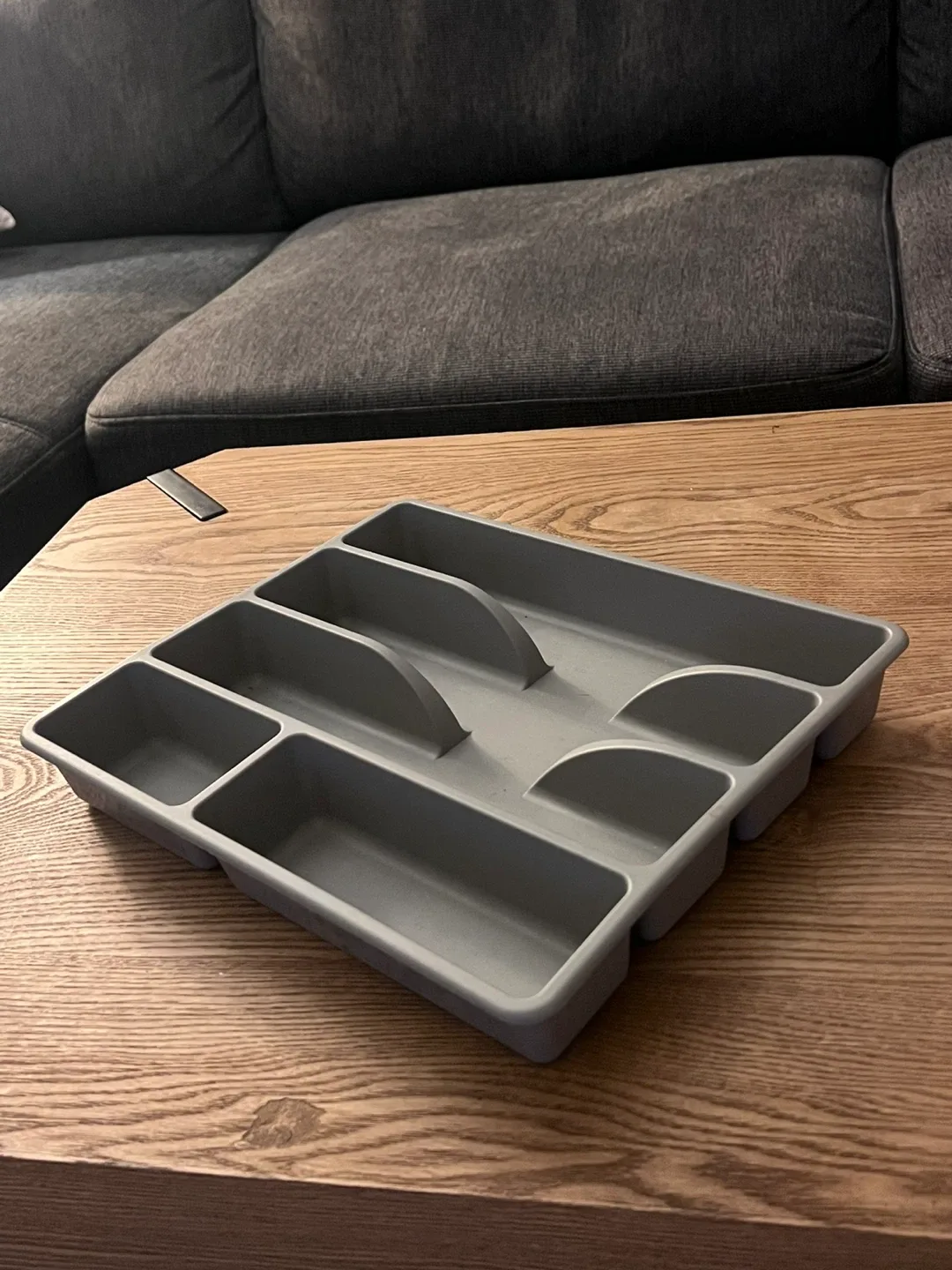 Grey Cutlery Tray