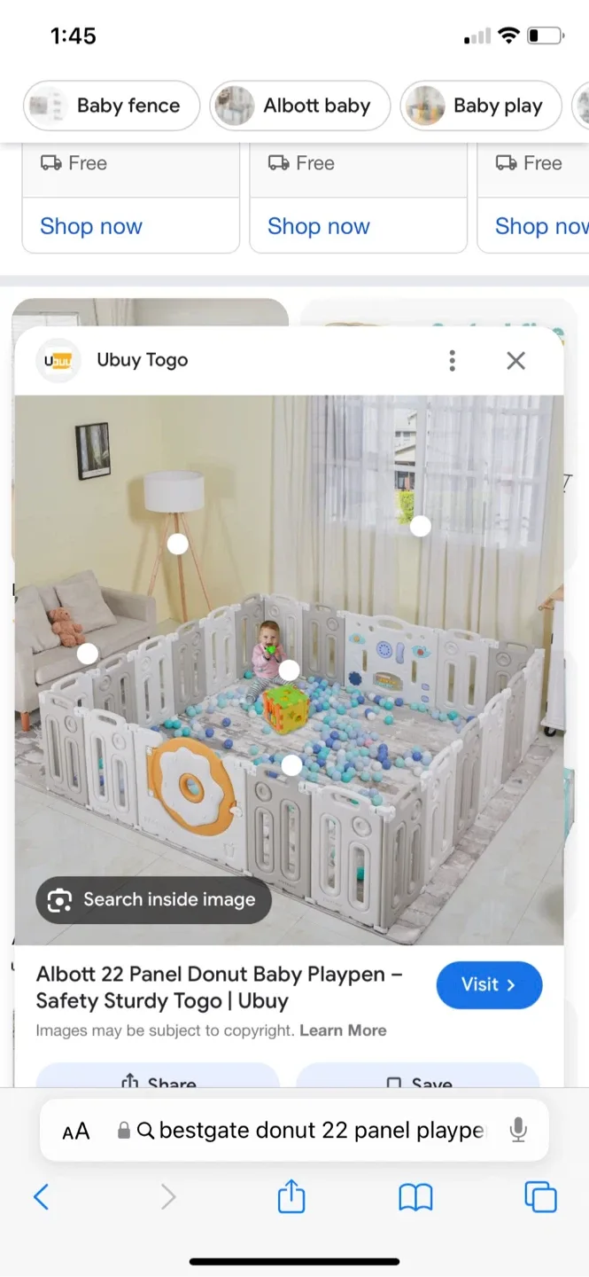 New- 22 Panel Baby Playpen - Colorful image indicator(5)