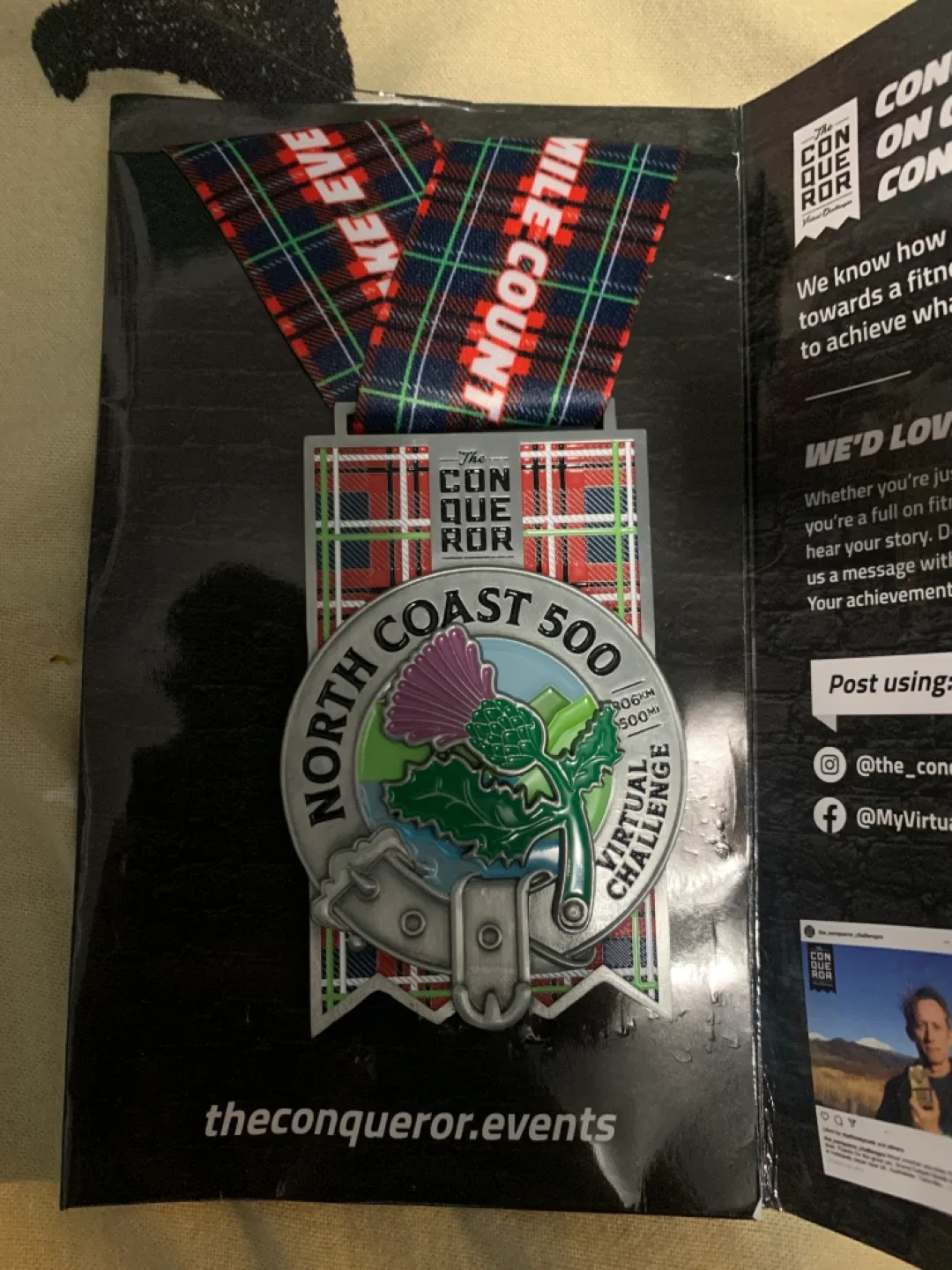 The Conqueror North Coast Virtual Challenge  Medal Scotland