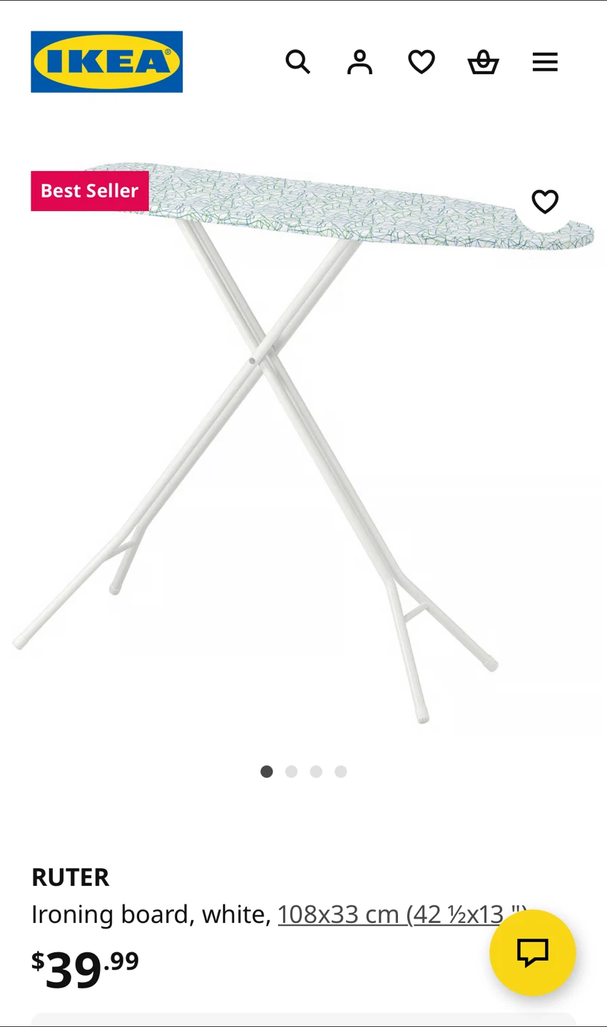 IKEA RUTER Ironing Board - White - photo 2