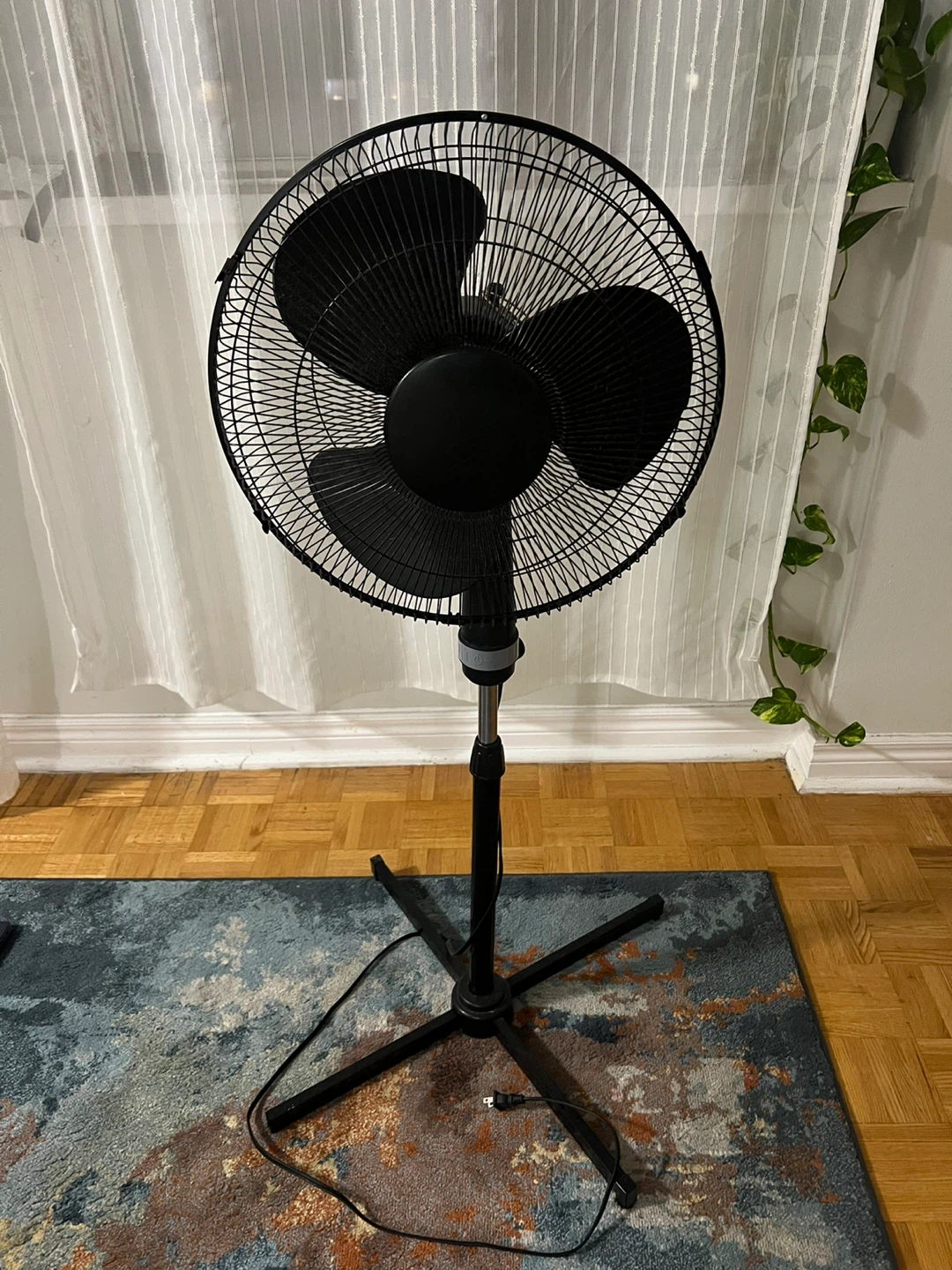 Black Standing Fan - Gently Used - photo 2