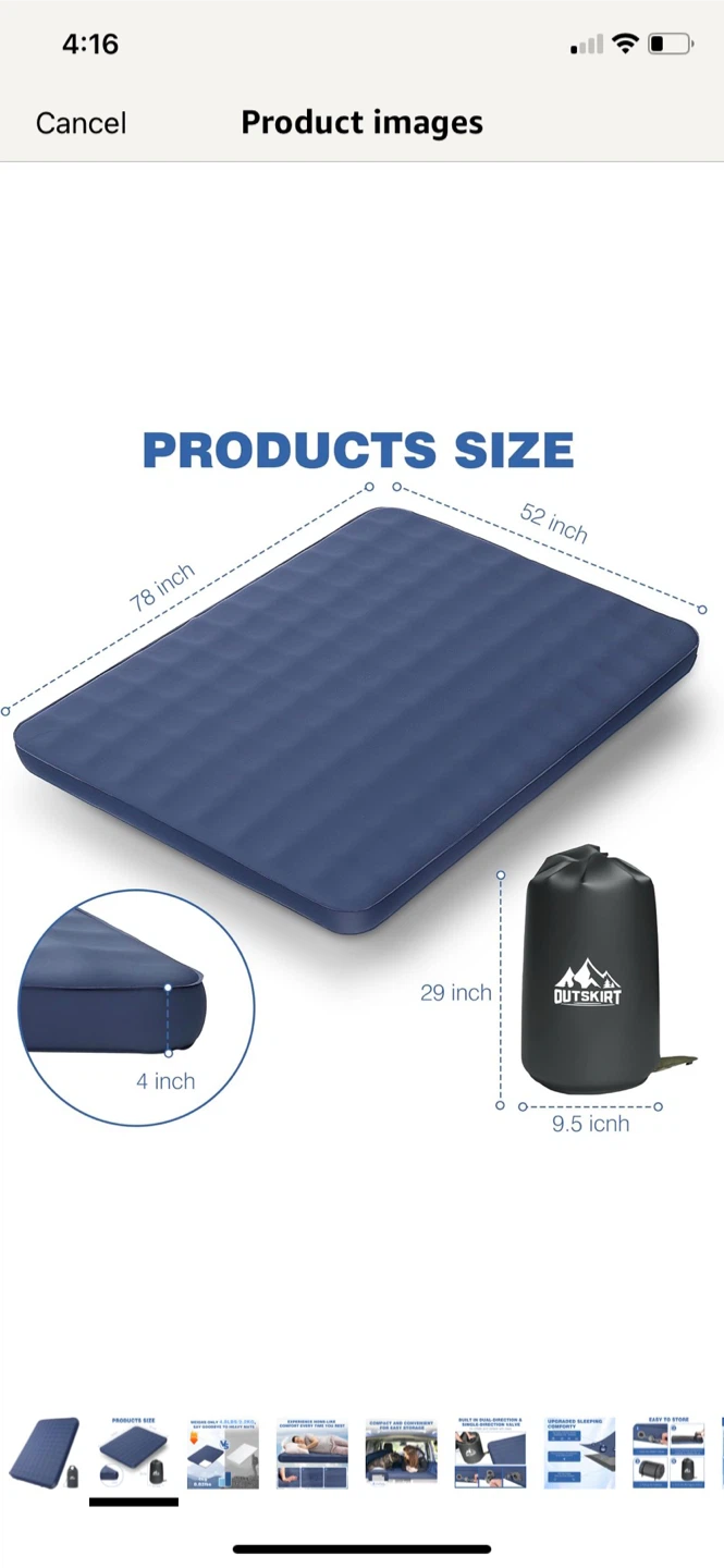 Outskirt Ultralight Sleeping Pad - Blue - photo 2