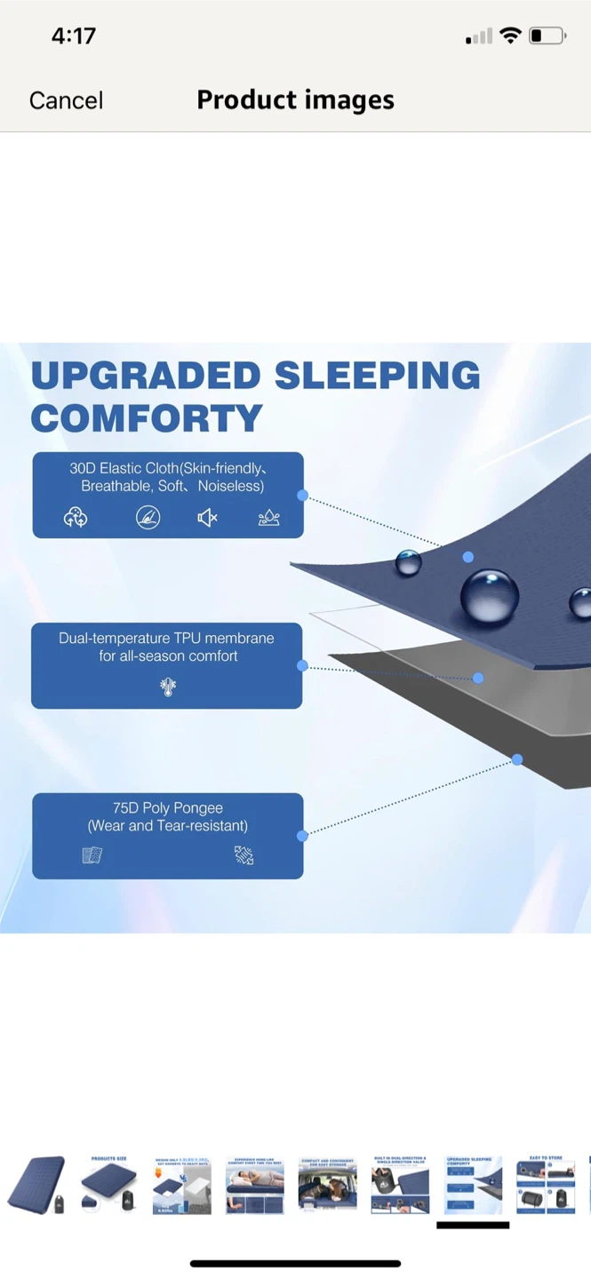 Outskirt Ultralight Sleeping Pad - Blue - photo 4