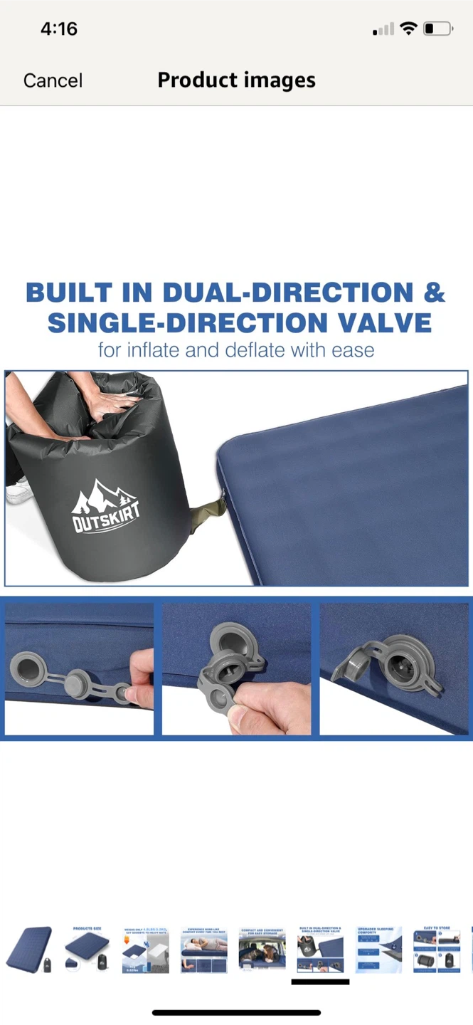 Outskirt Ultralight Sleeping Pad - Blue - photo 5