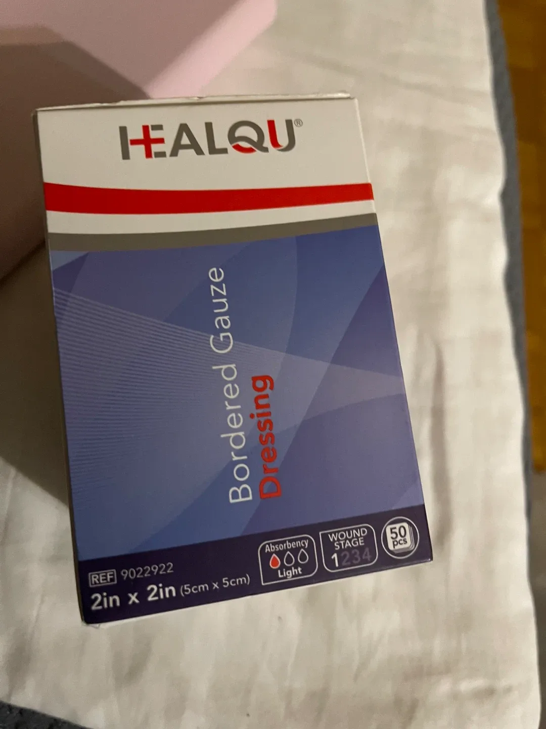 HEALQU Bordered Gauze Dressing 2in x 2in (5cm x 5cm) image indicator(2)