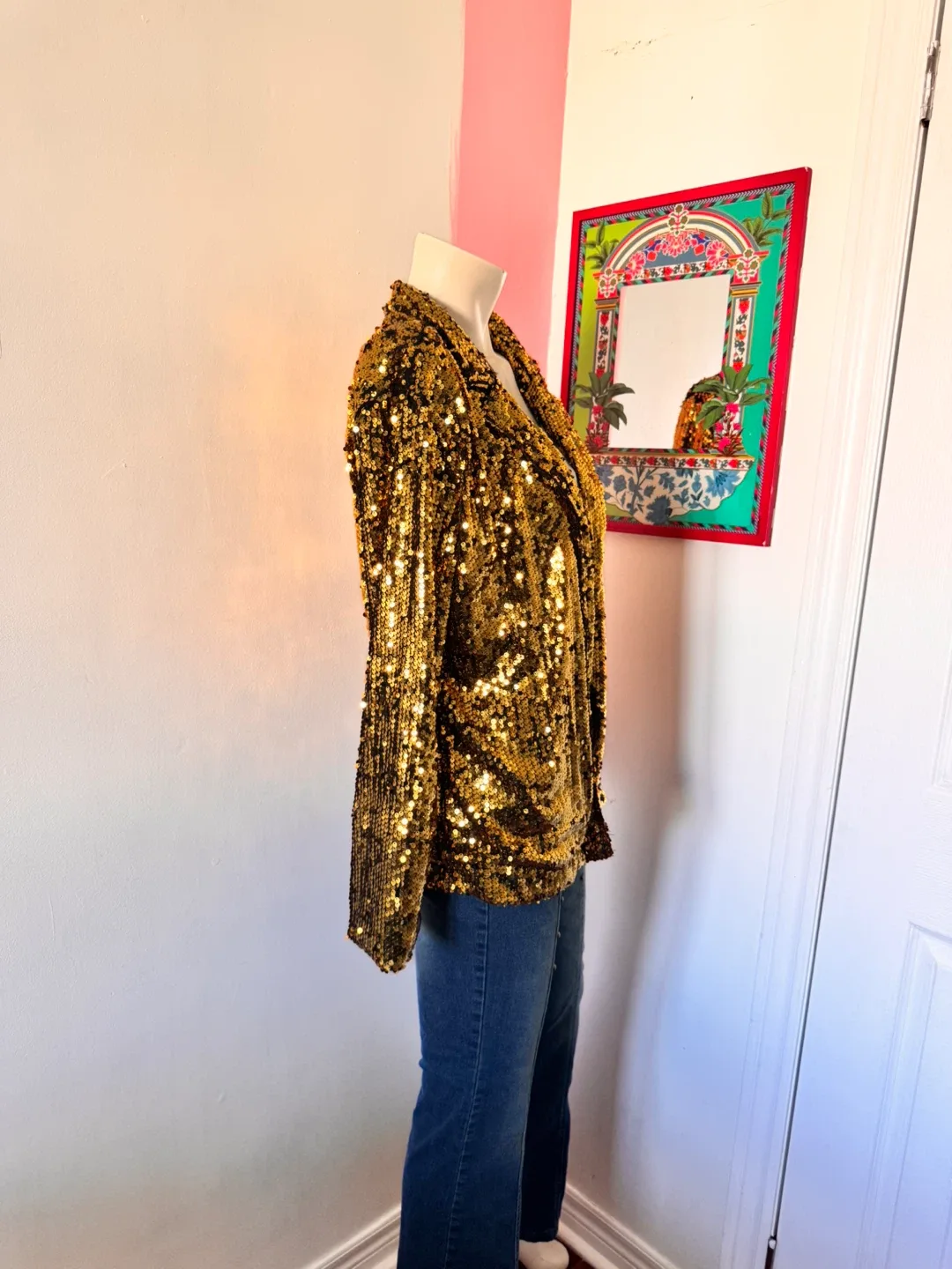 Women’s Gold Sequin Cardigan image indicator(2)