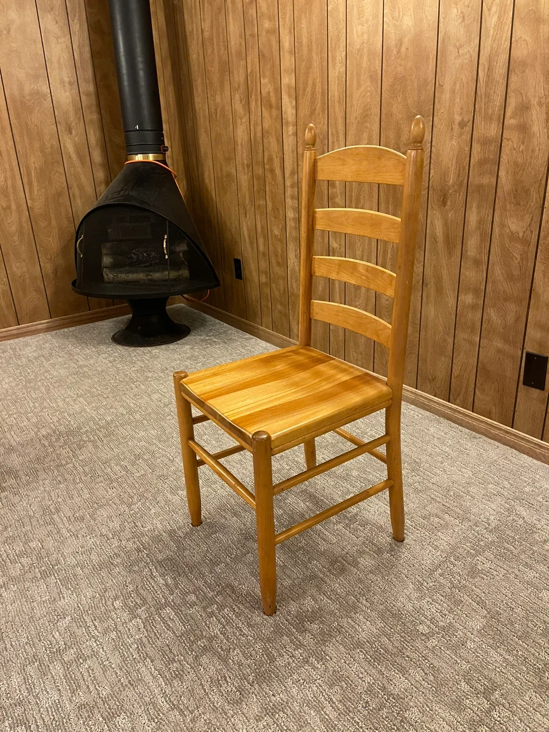 Custom table with wooden Ladderback Chair image indicator(2)