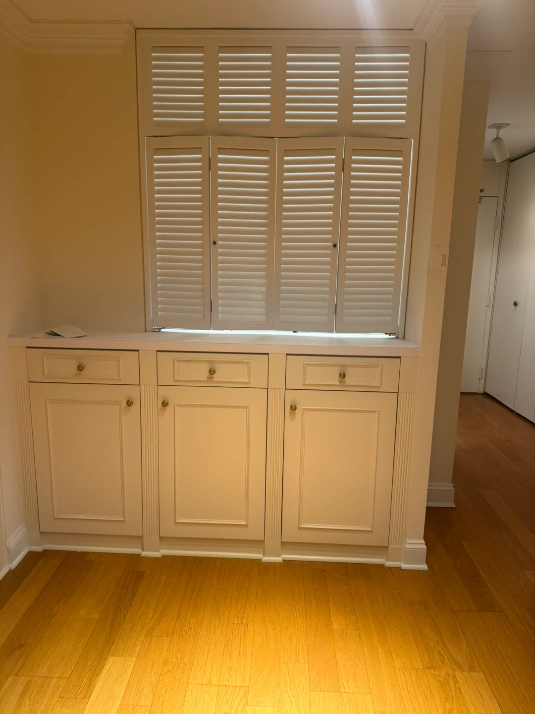 White Cabinet with Drawers
