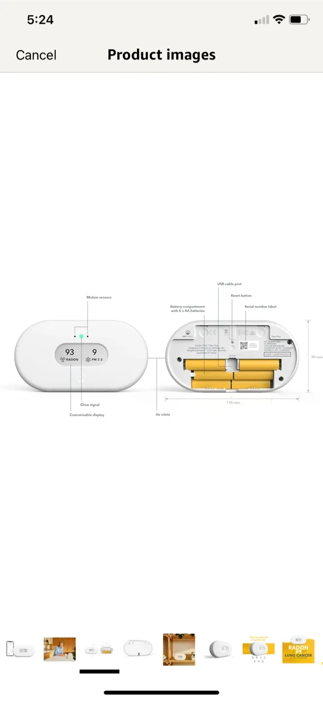 Plus Air Quality Monitor - New in Box! image indicator(3)