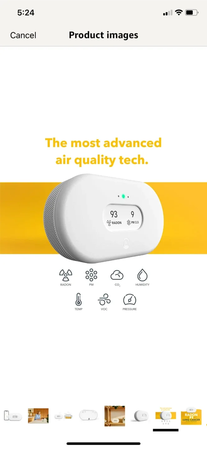 Plus Air Quality Monitor - New in Box! image indicator(7)