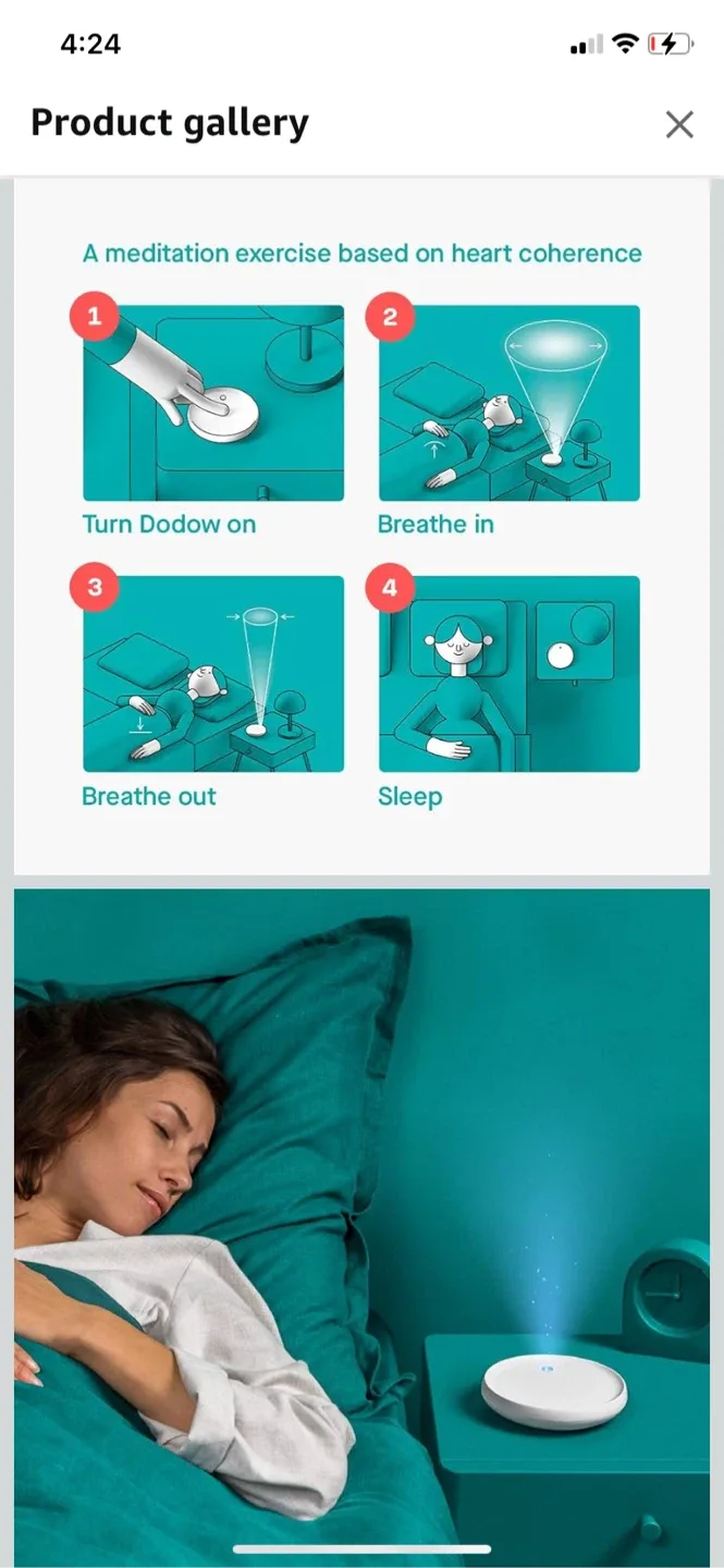 New- Dodow Sleep Aid Device image indicator(2)