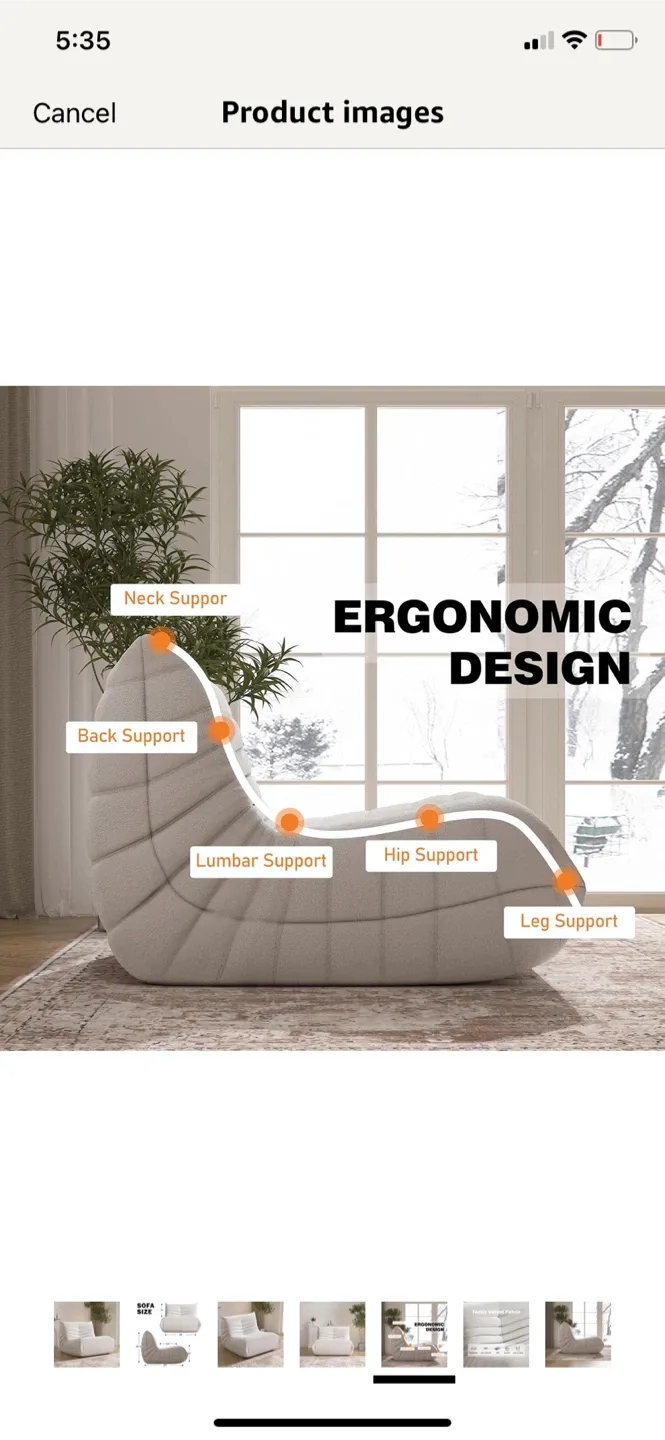 New- Oversized Lazy Floor Chair image indicator(4)