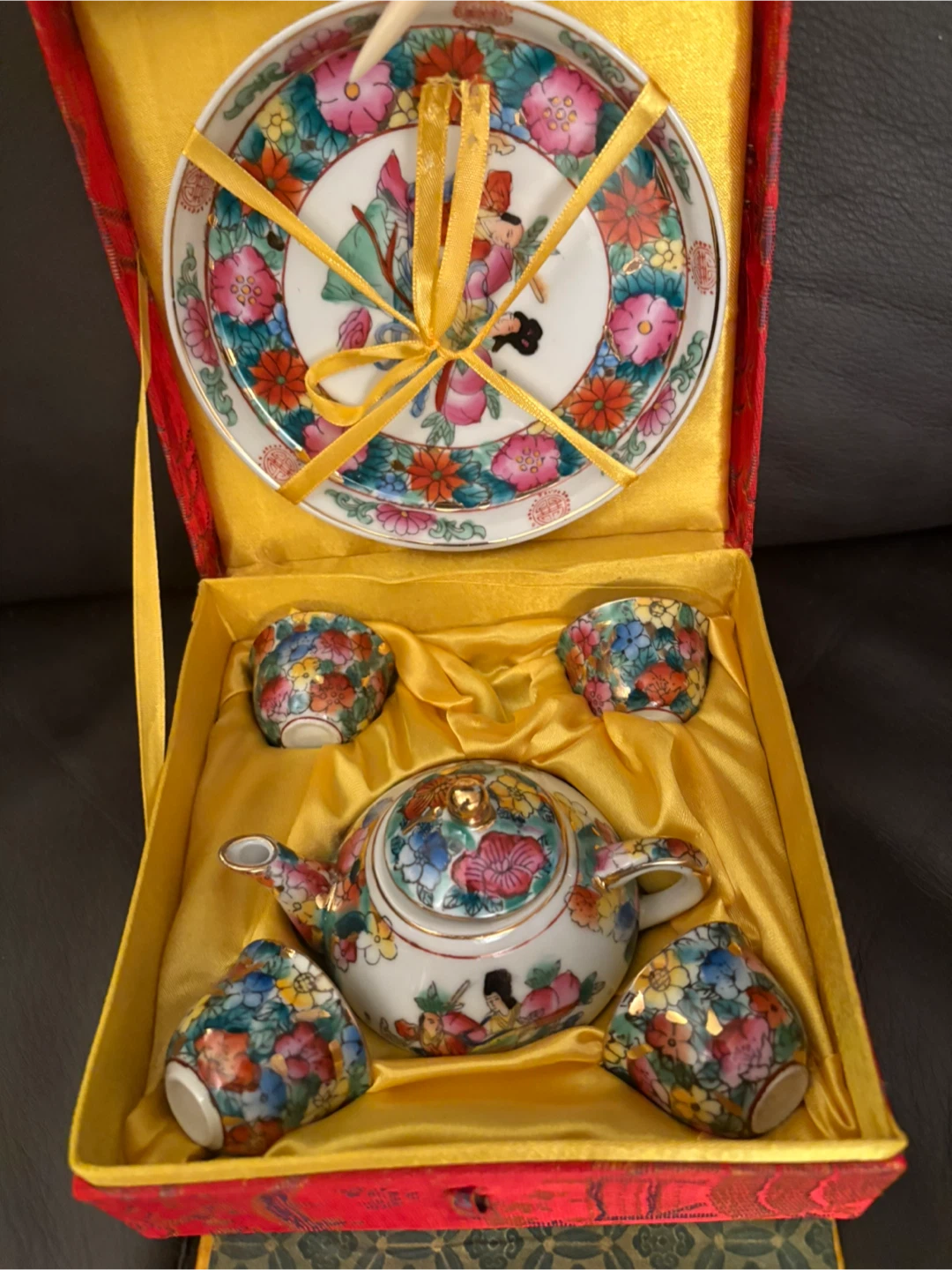 Asian Tea Set with Box