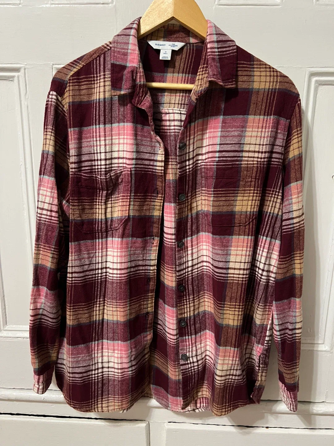 Old Navy The Boyfriend Shirt - M Tall thumbnail