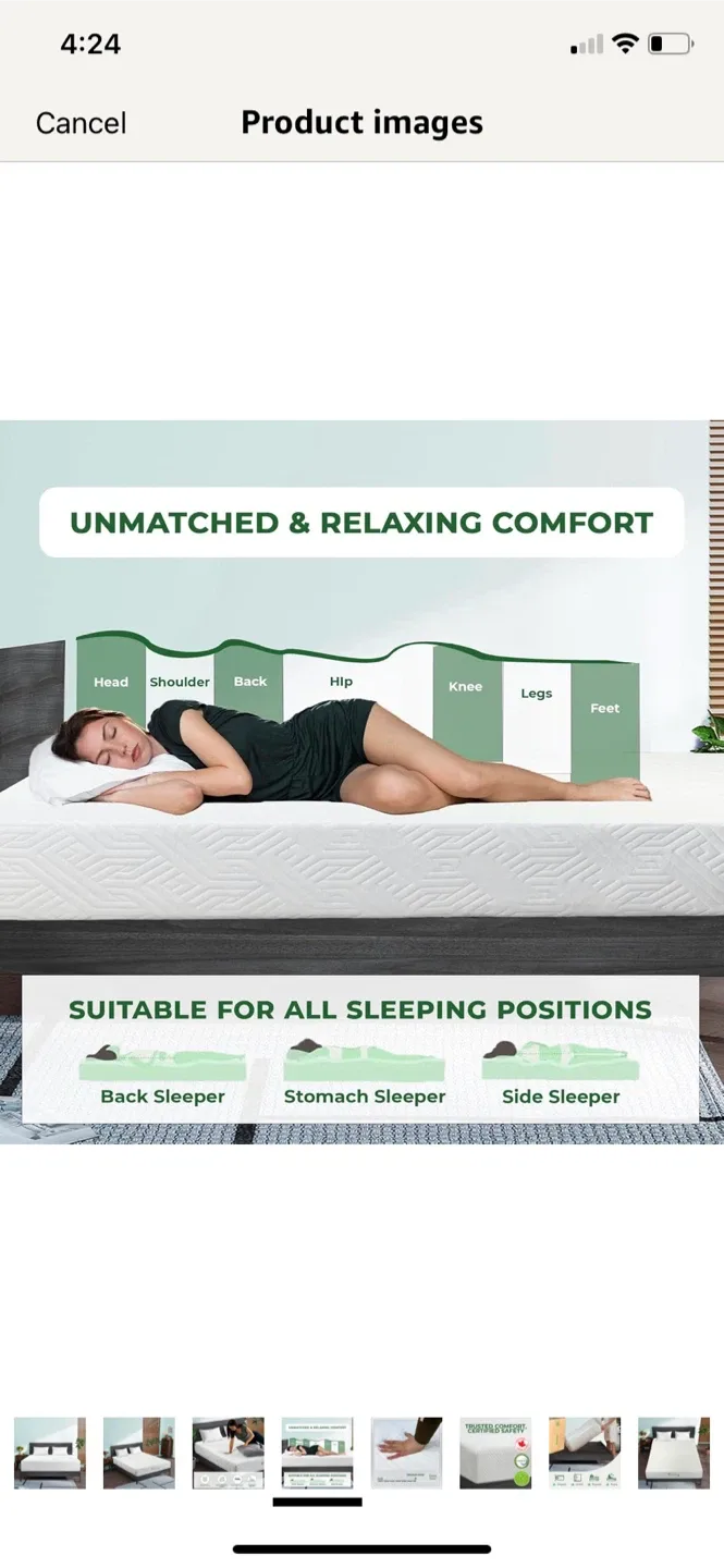 New- Twin 7” ViscoLogic Mattress - Medium Firm image indicator(3)