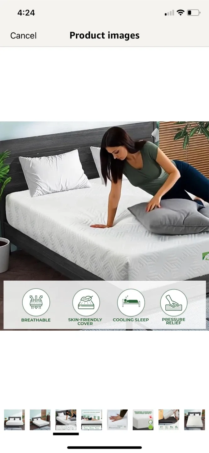 New- Twin 7” ViscoLogic Mattress - Medium Firm image indicator(2)