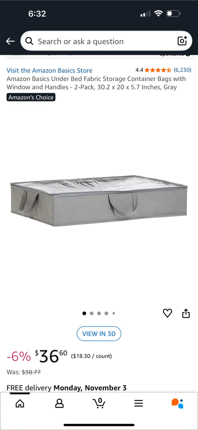 Amazon Basics Under Bed Storage - Set of two - photo 3