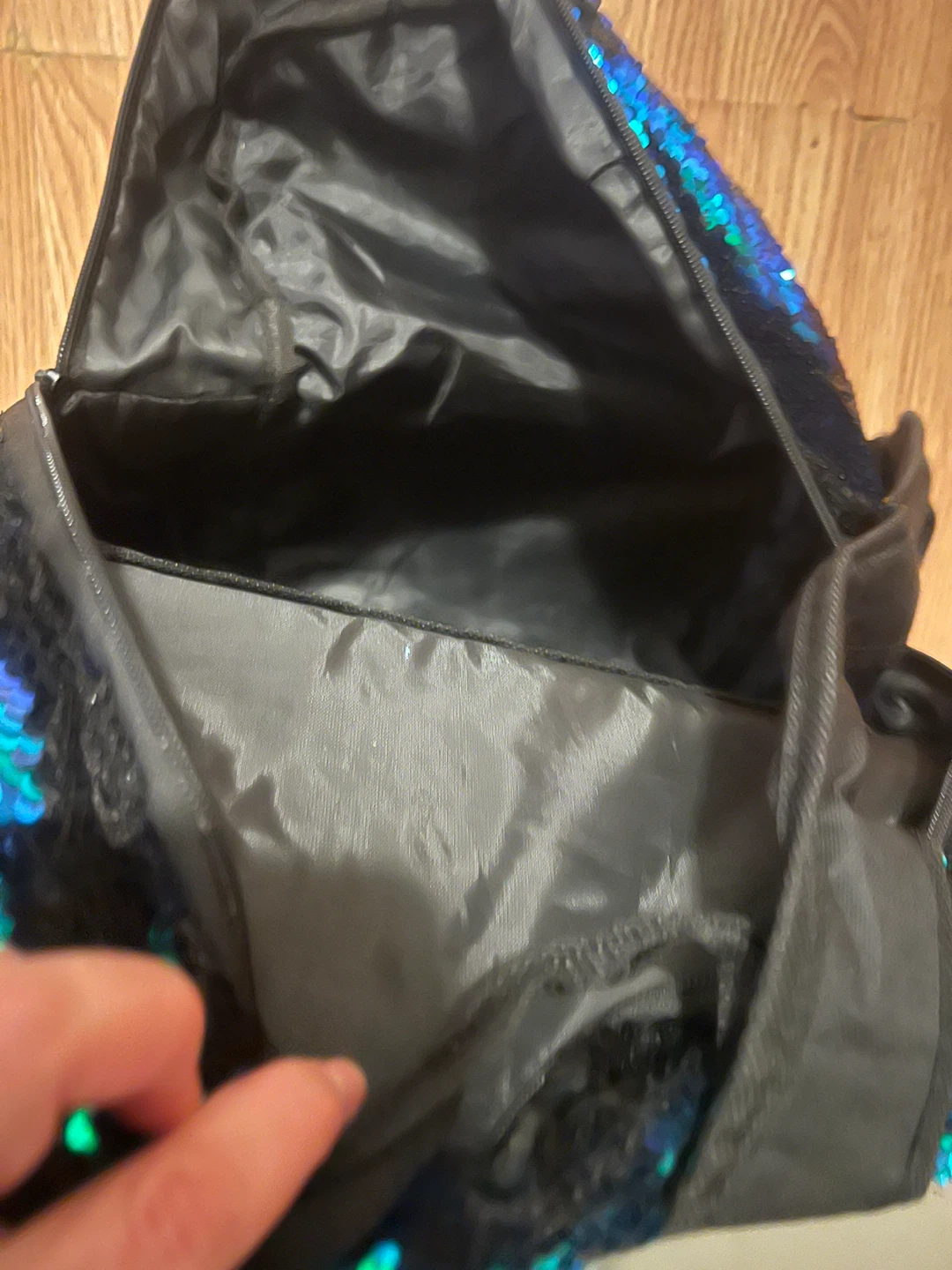 Sequin Backpack - Blue & Green - photo 3