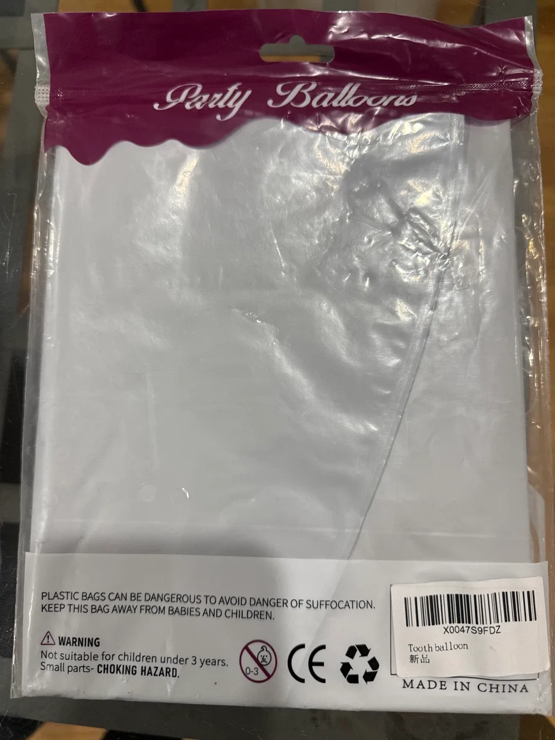 Cymylar Tooth Balloon Party Balloons image indicator(2)