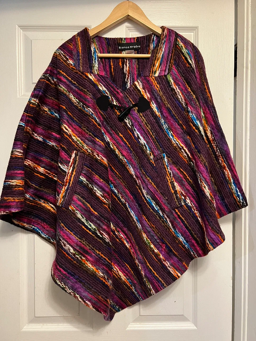 Bianca Nygård Striped Poncho thumbnail