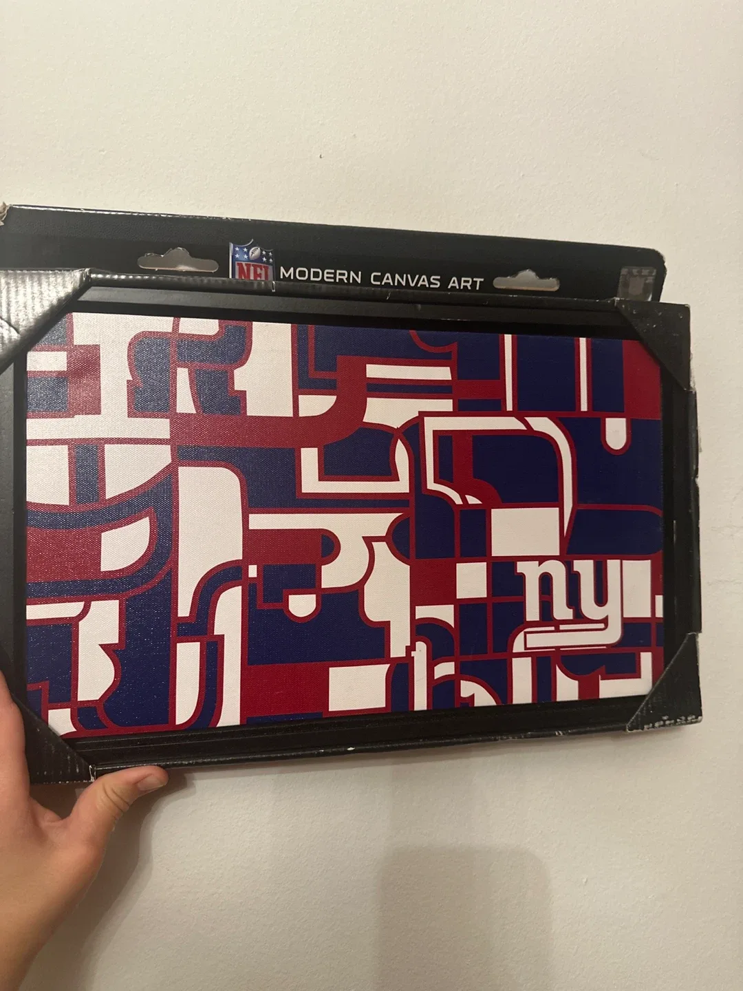 NFL Modern Canvas Art - New York Giants