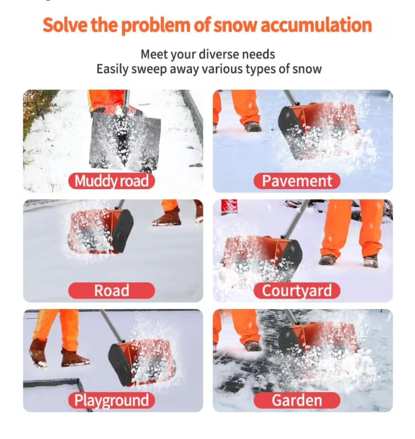 Brand new Snow Shovel ( battery not included) image indicator(3)